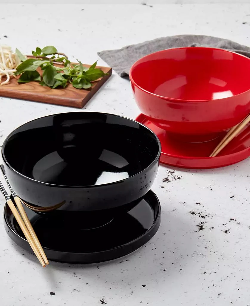 INFUSE Asian Ceramic 8 Piece Ramen Bowl Set 6