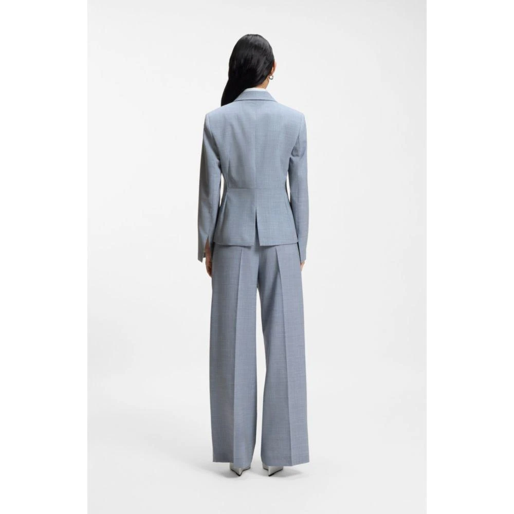 Hugo Boss Melange slim-fit blazer in virgin wool 4