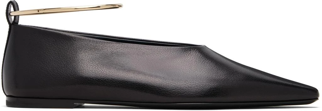 Jil Sander Black Ring Ballerina Flats 1