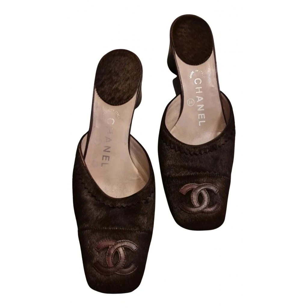 Chanel Chanel Pony-style calfskin mules & clogs 1