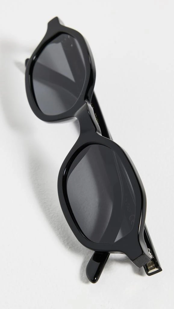 Illesteva Munich Black Sunglasses with Grey Flat Lenses 4