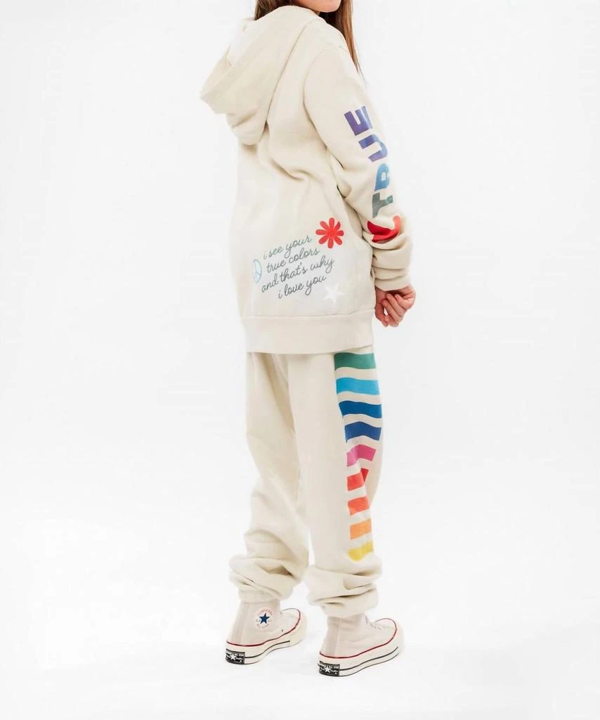 ROWDY SPROUT Rowdy Sprout - Girl
s True Colors Hoodie 2