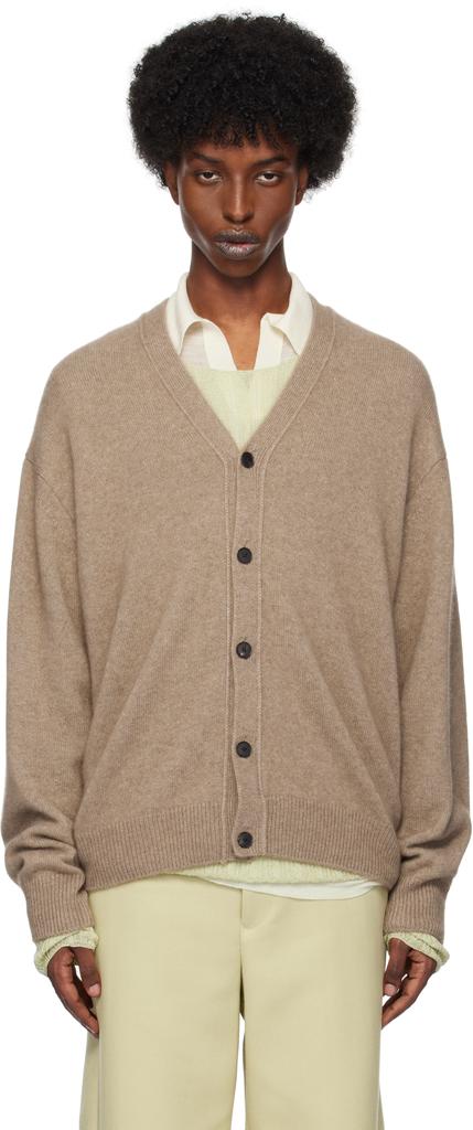 トップス AURALEE BABY CASHMERE KNIT CARDIGAN 3 Beige Baby Cashmere Knit Cardigan – On Sale Now with Up to 53% Off