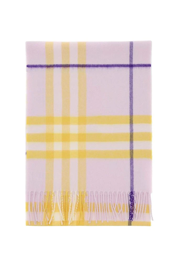 BURBERRY check cashmere scarf 1