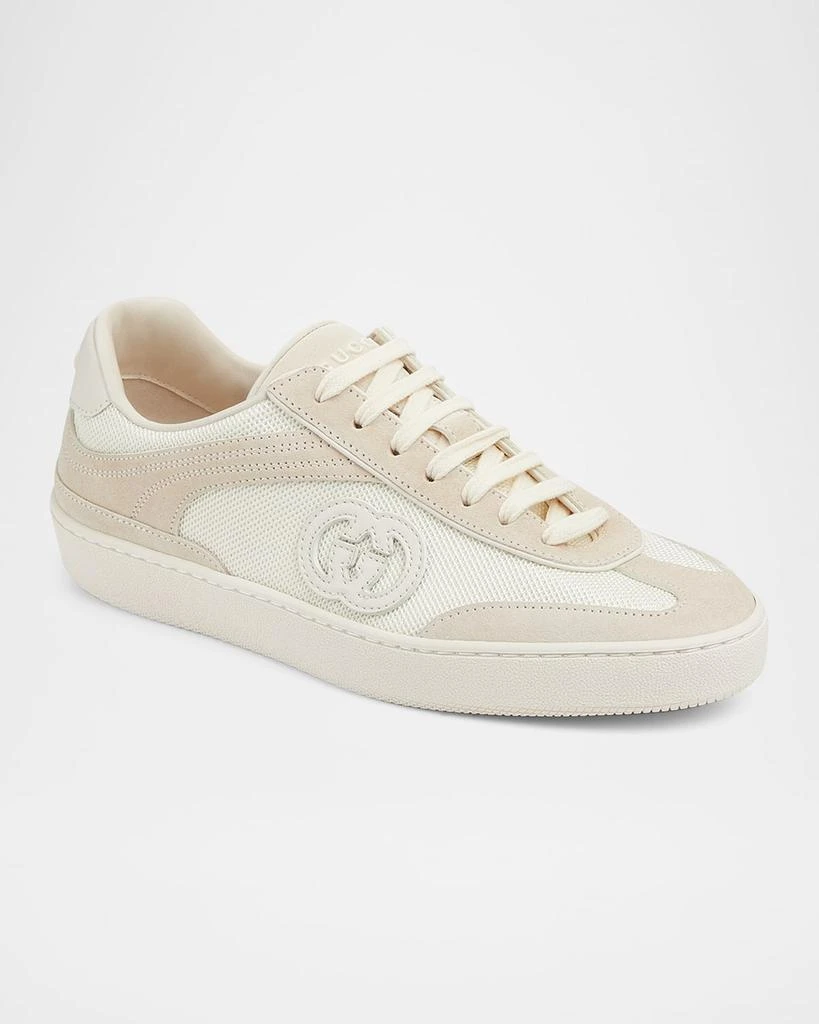 Gucci G75 Suede and Leather Sneakers 2