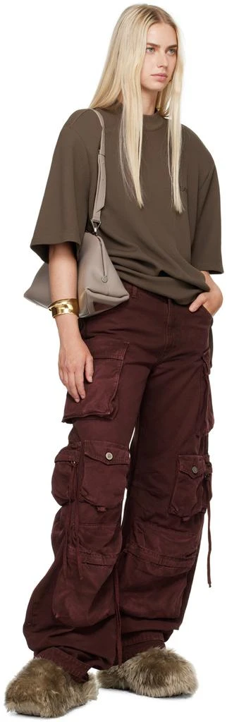 The Attico Red Fern Cargo Pants 4