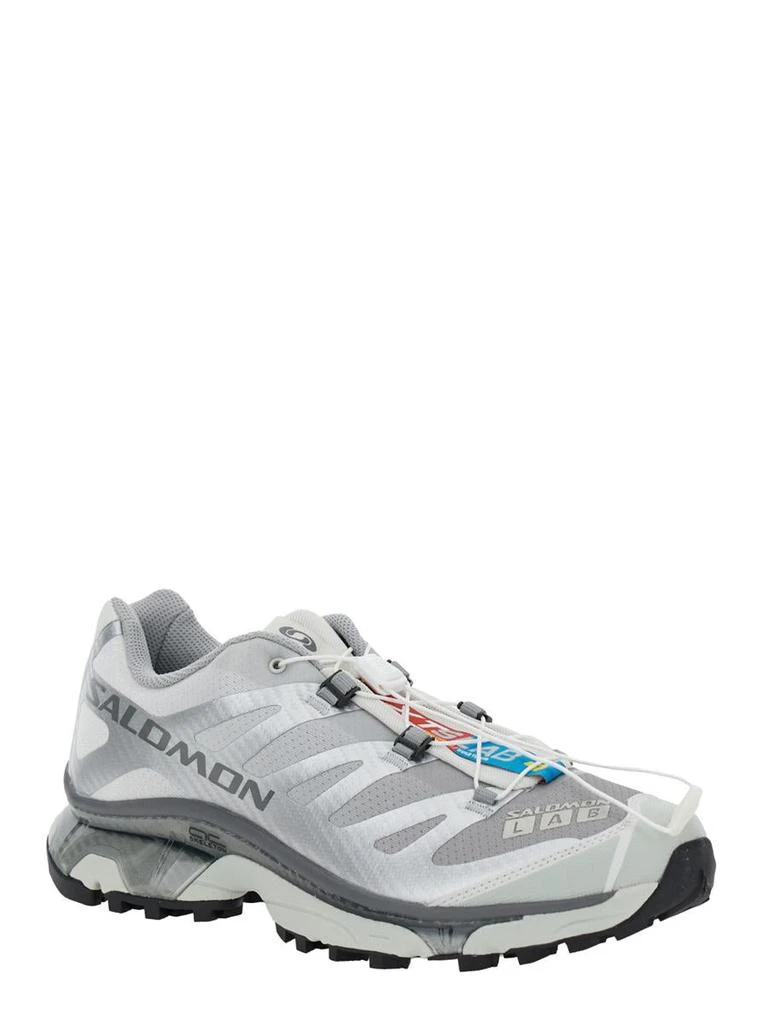 Salomon 'Xt-6 S/Lab' Silver Sneakers With Drawstring In Mesh And Tech Fabric 2