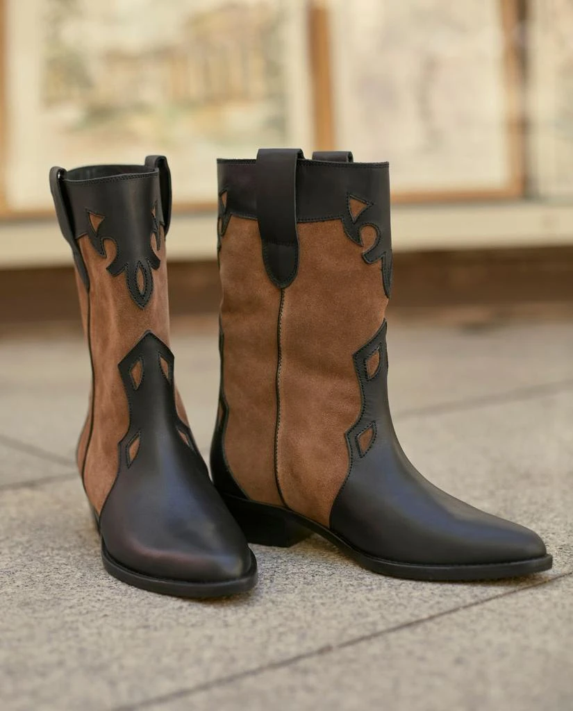 Toral Bottes Molly Noir & Cognac 9