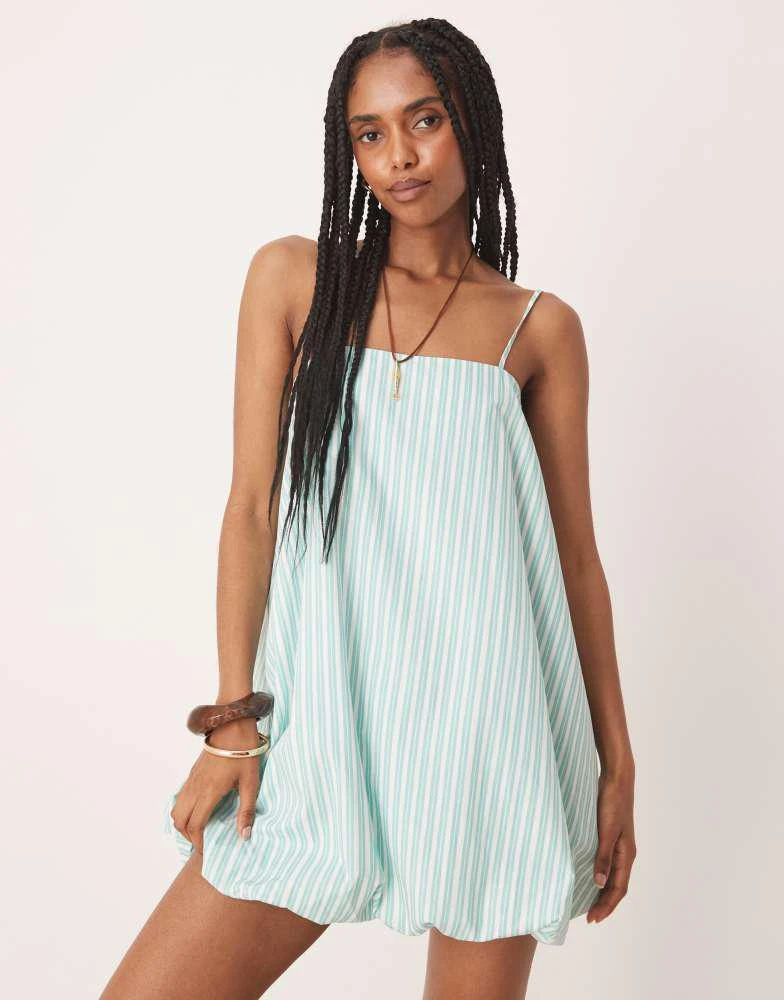 green stripe mini dress Rhythm Vista Stripe Mini Dress main image 0