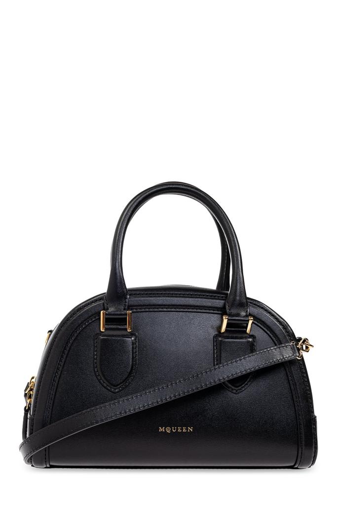 トートバッグ ALEXANDER MCQUEEN Tyrian Purple Leather T-Bar Shopping Bag Alexander McQueen TYRIAN PURPLE LEATHER T-BAR SHOPPING BAG