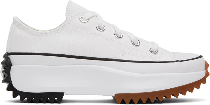 Converse White Run Star Hike Low Top Sneakers