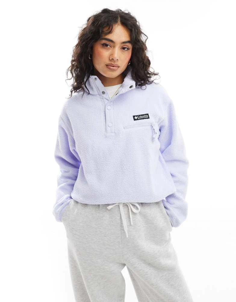 Columbia Columbia Helvetia cropped fleece in snowdrift Exclusive at ASOS 1