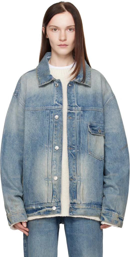 Aya Muse Blue Oversized Denim Jacket 1