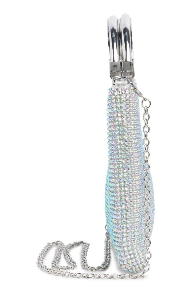 Jessica McClintock Zinia Crystal Mesh Ring Top Handle Bag 4