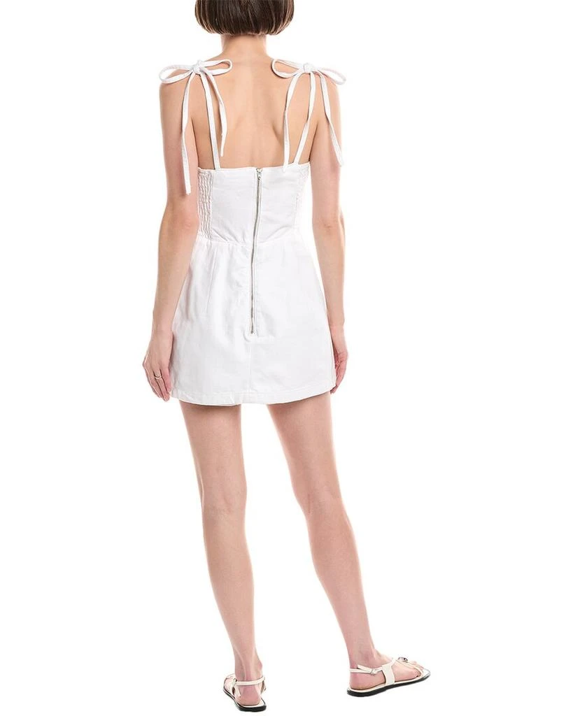 Amanda Uprichard Taylor Denim Skort Romper 2