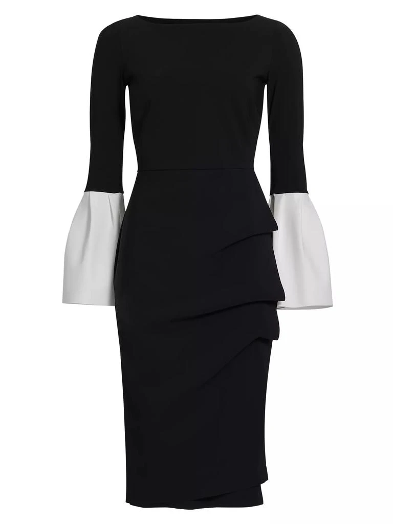 Chiara Boni Addax Bell-Sleeve Cocktail Dress 1