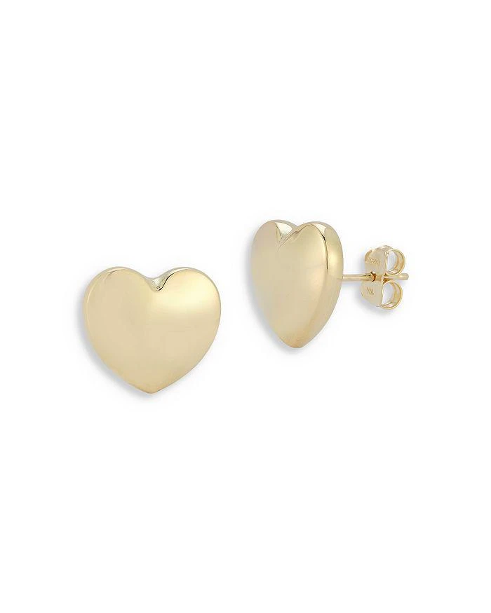 Bloomingdale
s 14K Yellow Gold Bold Heart Stud Earrings
