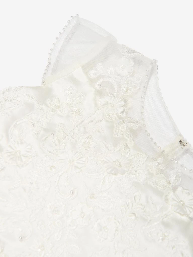 Sarah Louise Sarah Louise Girls Ceremonial Ballerina Length Dress in Ivory 4