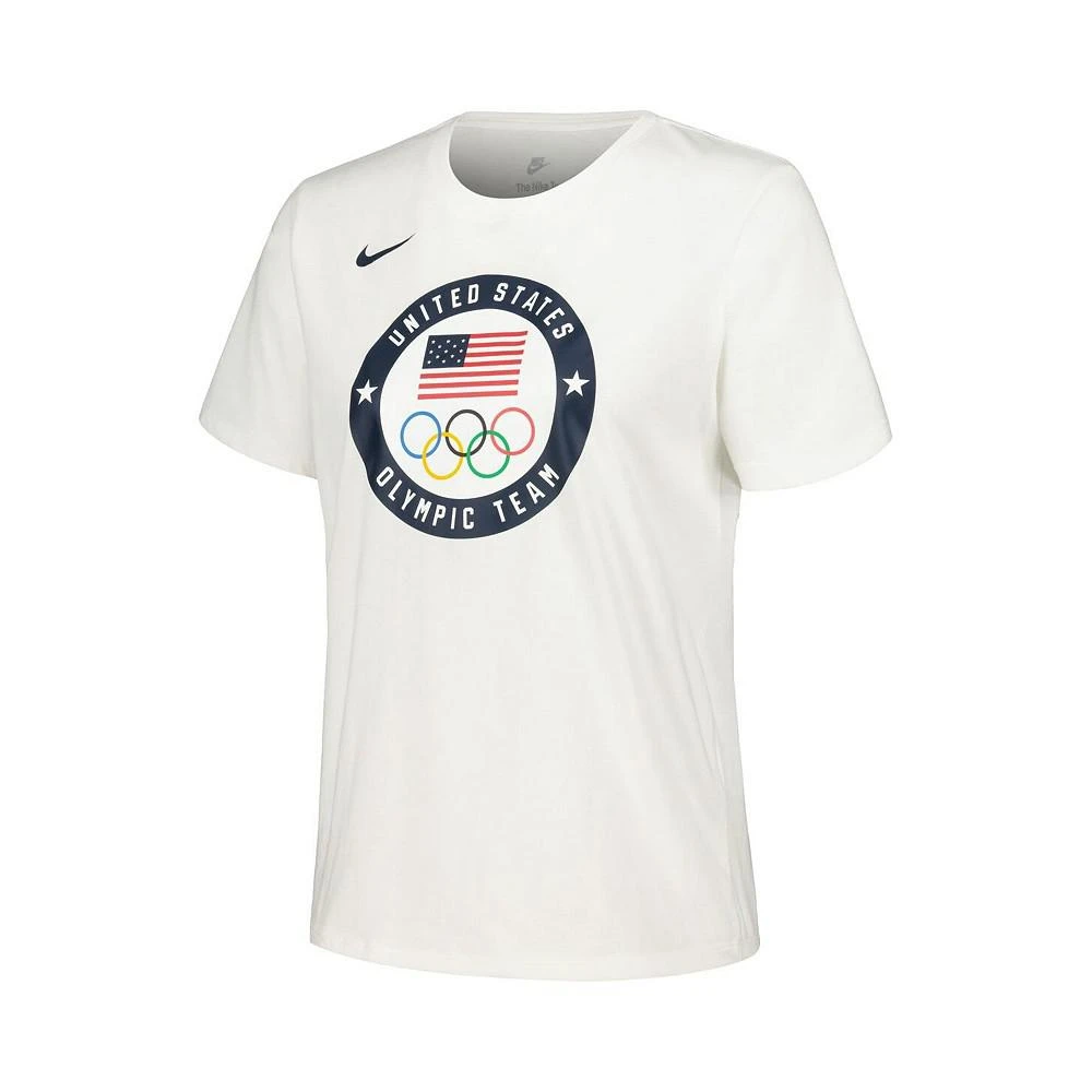 NIKE Women's White Team USA 2024 Summer Olympics Media Day Look Essentials T-shirt 3