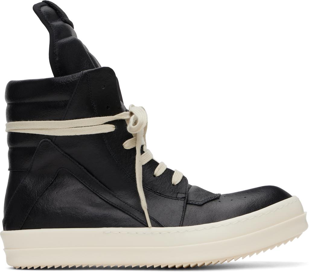 Shop Black Jumbo Laced Geobasket Sneakers on Sale at
