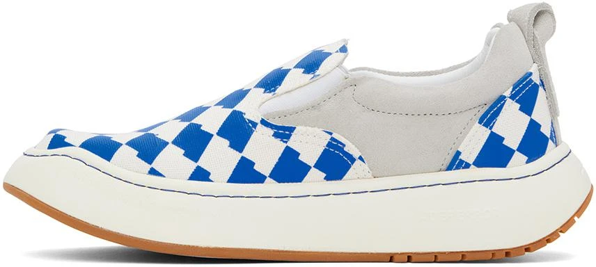 ADER error Blue & White Log LAD Sneakers 3