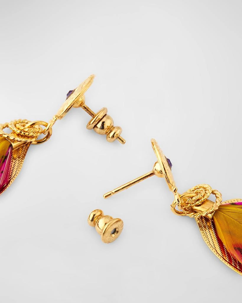 GAS Bijoux Sao Feather Drop Earrings 4