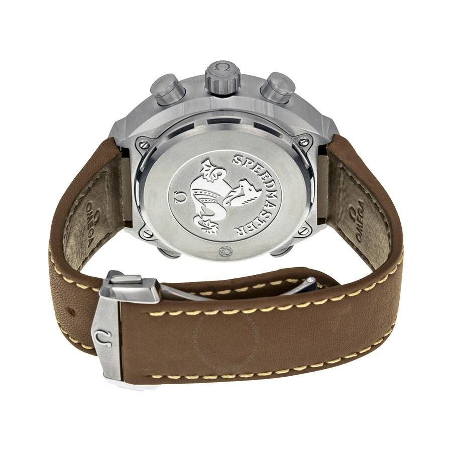 Omega Spacemaster Z-33 Black Analog-Digital Dial Brown Leather Chronograph Men's Watch 32592437901002 3