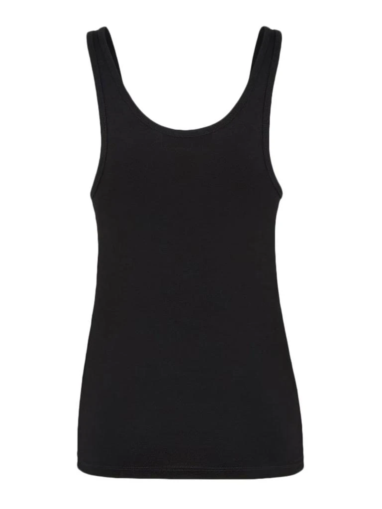 Fendi Fendi Logo Plaque Ribbon Detailed Tank Top 2