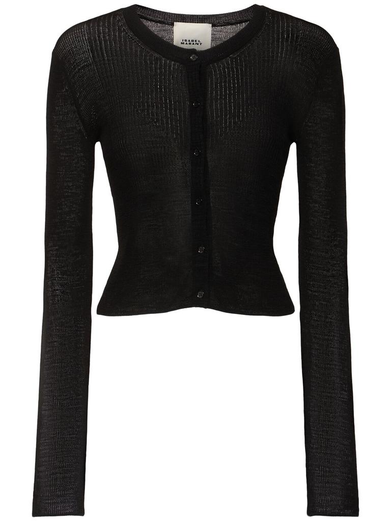 Isabel Marant Mahee Knitted Viscose Cardigan