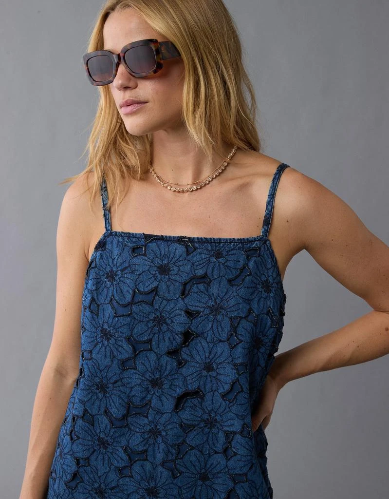 AE Floral Denim Mini Shift Dress  On Sale Now with Up to 40% Off |  Discover Exclusive Deals & Savings at BeyondStyle  Authentic AE Women| Dresses|Casual Dresses with Limited-Time Discounts, Free