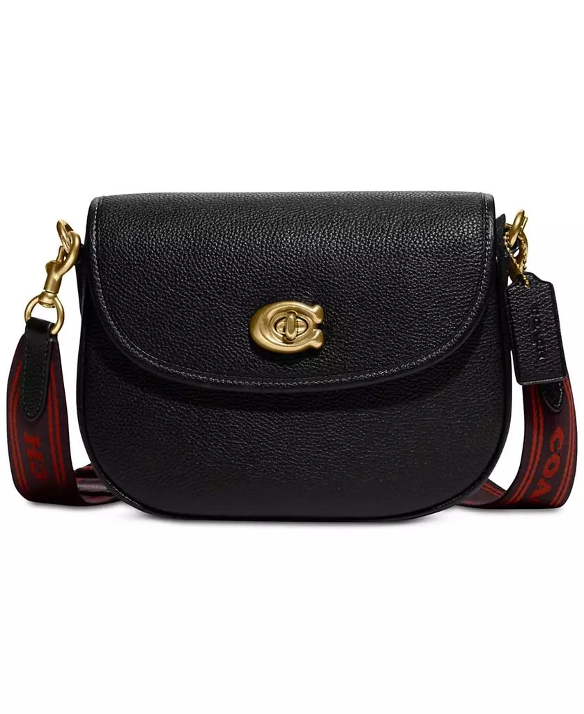 Coach Willow Saddle Bag with Interchangeable Leather and Web Strap 1
