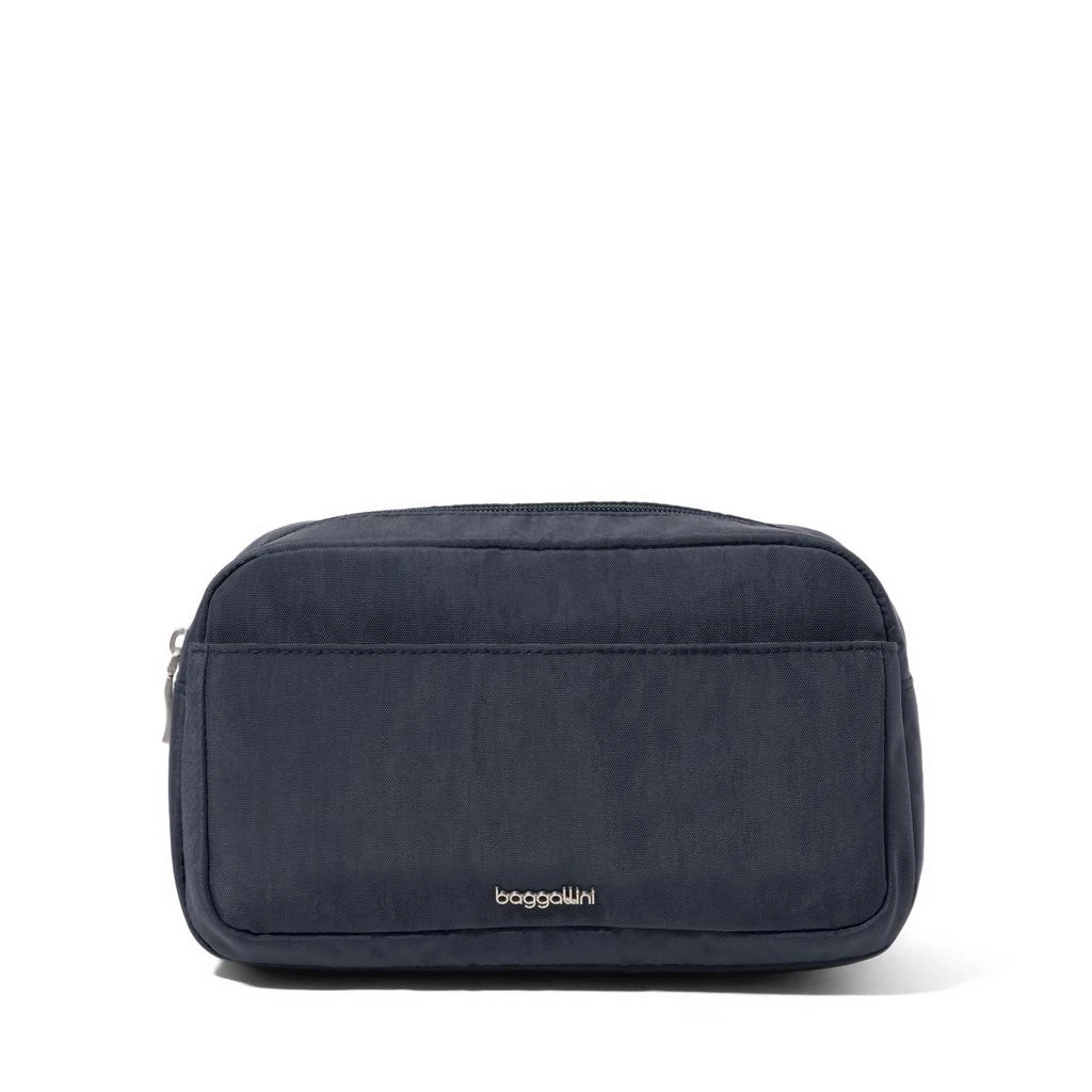 Baggallini Women's Pocket Cosmetic Bag with Brush Organization