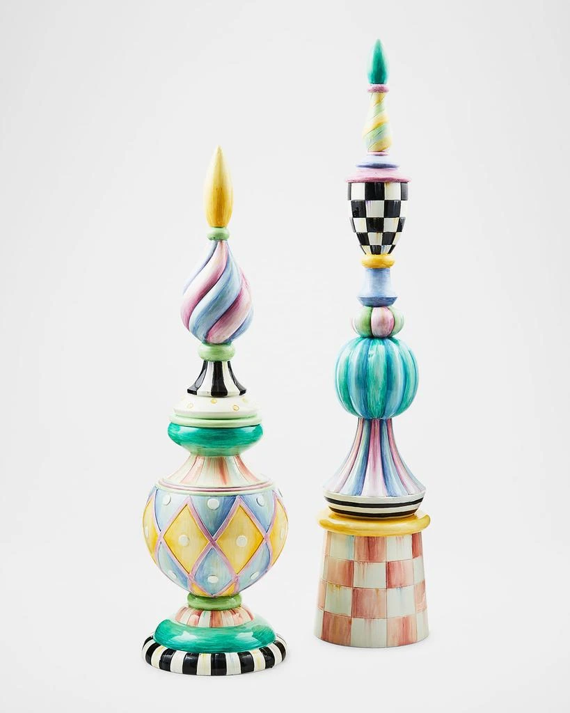 MacKenzie-Childs Rosy Meadow Short Finial 2