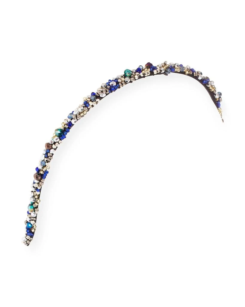 L. Erickson Positano Multicolor Beaded Skinny Headband 3