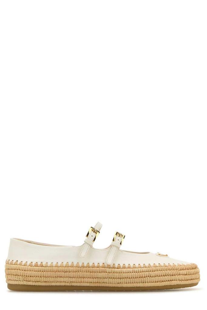 Prada Ivory leather ballerinas - Shoes - BeyondStyle
