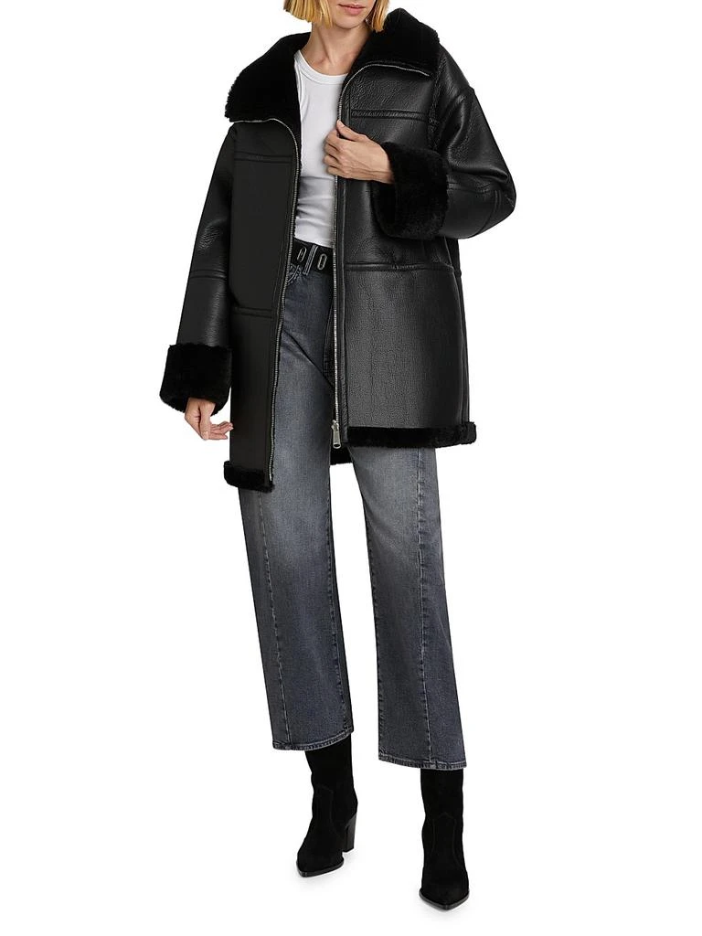 Mercer Collective Ally Faux Leather & Fur Coat 2