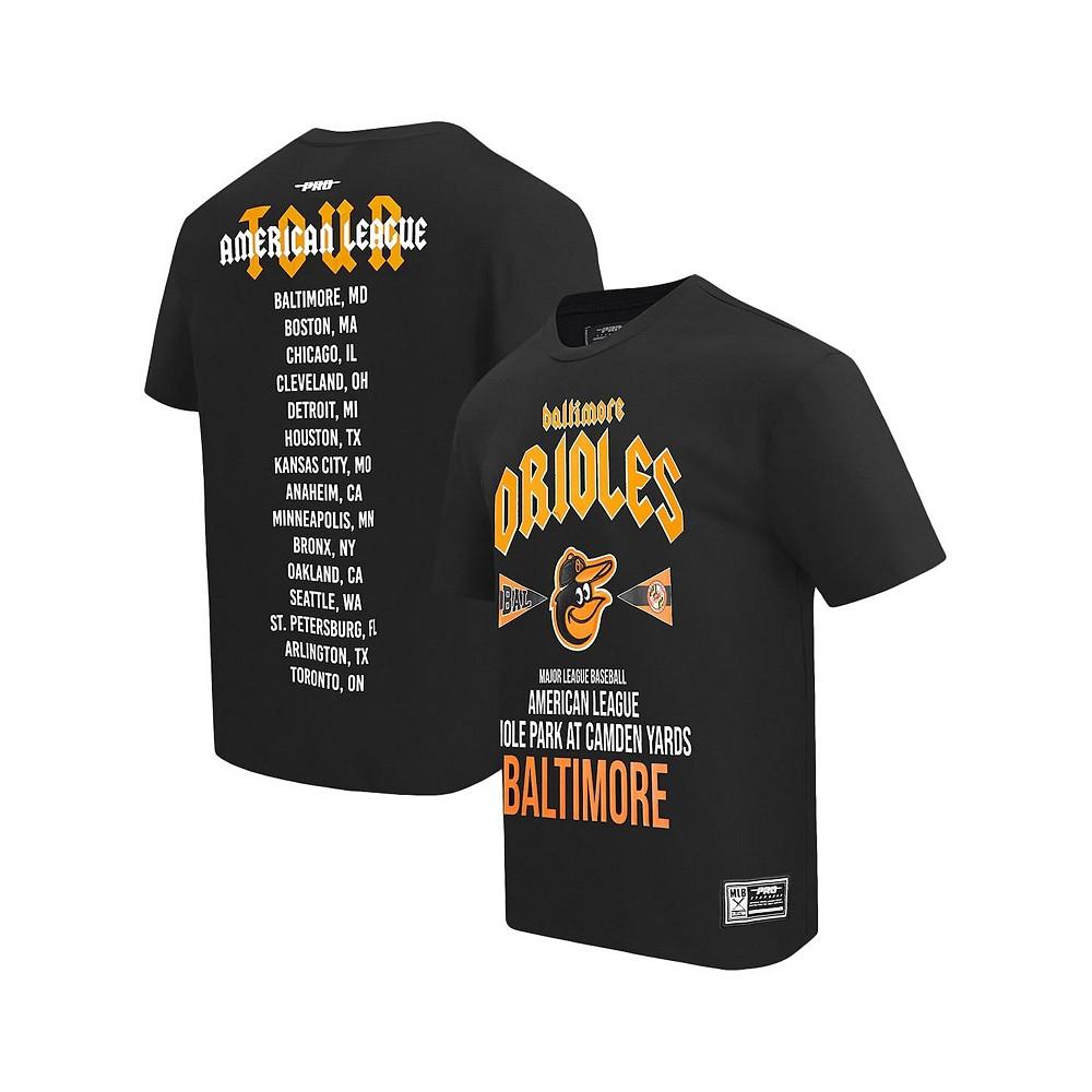 Pro Standard Men's Black Baltimore Orioles Oversized City Tour T-Shirt