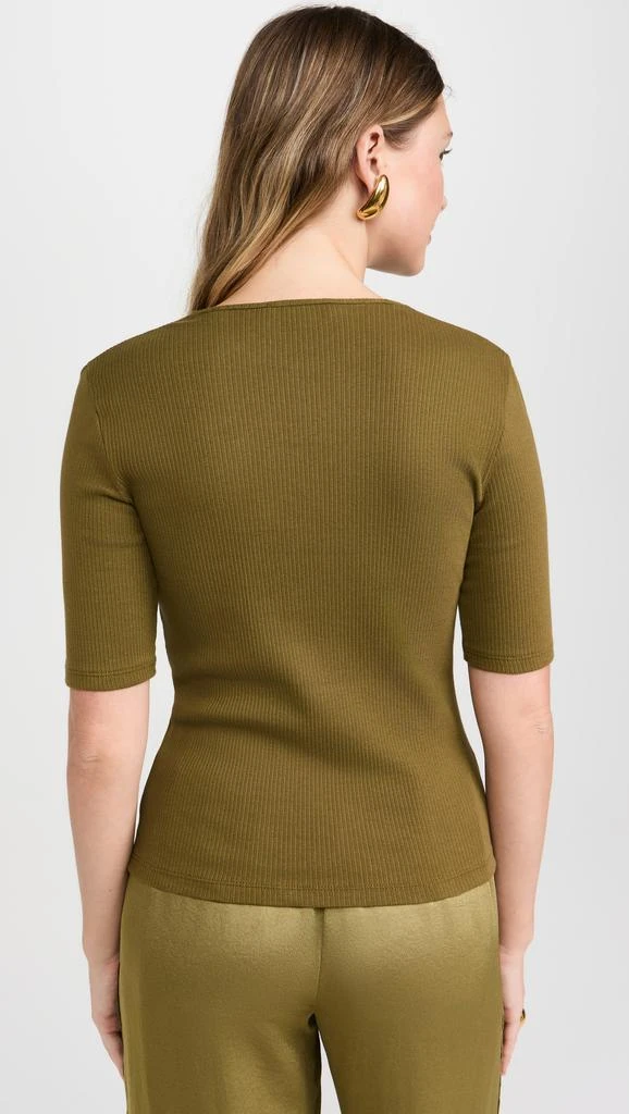 Vince Rib Elbow Sleeve Crew Tee 2