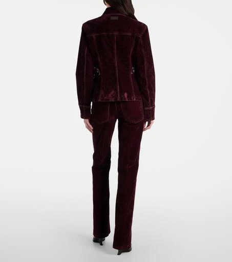 Salvatore Ferragamo Cotton-blend velvet jacket 3
