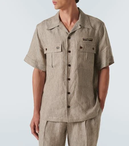 Dolce 
Gabbana Striped linen shirt 3