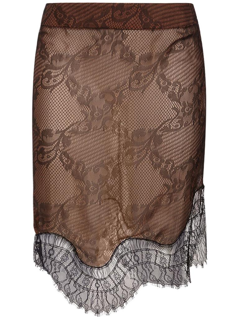 Tom Ford Tom Ford Ribbed Cashmere Midi Pencil Skirt Clothing