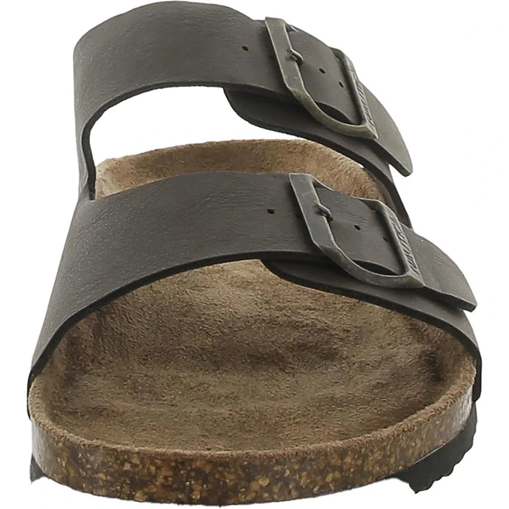 Nautica Triun Womens Faux Leather Slide Sandals 2