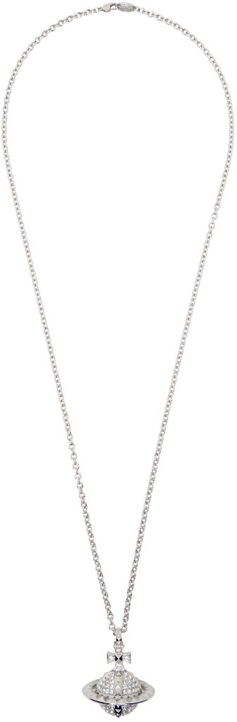 【Vivienne Westwood】MAYFAIR LARGE ORB ネックレス Mayfair Large Orb Pendant Necklace in GUNMETAL-TANZANITE