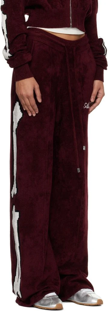 AMIRI Burgundy Bones Track Pants 2