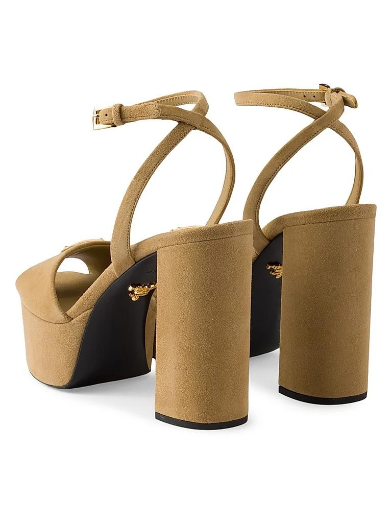 Prada Suede Platform Sandals 3