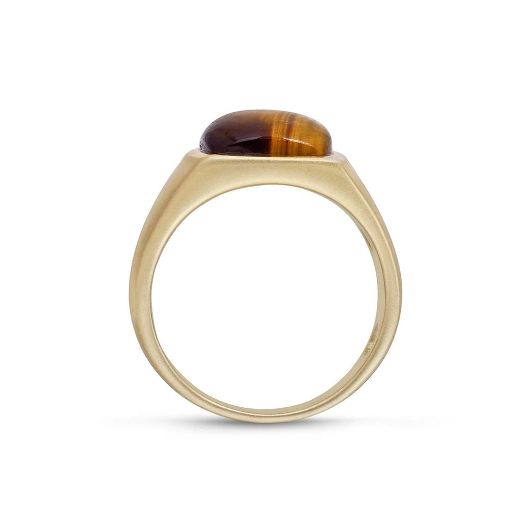 LuvMyJewelry Chatoyant Red Tiger Eye Quartz Sterling Silver Men Signet Ring 2