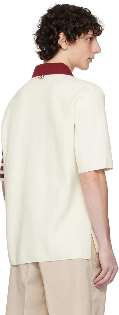 Thom Browne Off-White Milano Stitch 4-Bar Rugby Fit Polo 3