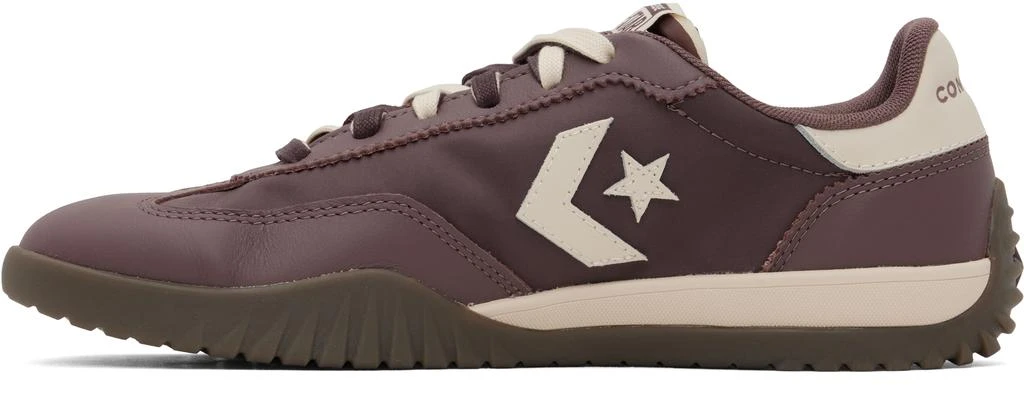 Converse Burgundy Run Star Nylon & Leather Sneakers 3