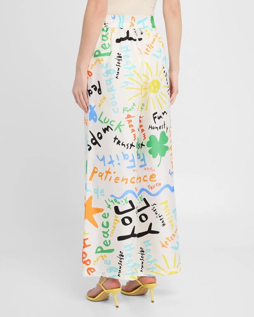 Rianna + Nina Kakanias Printed Fyori Silk Pants 3