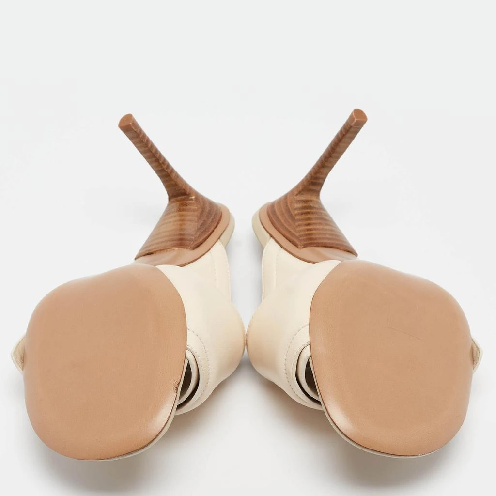 Jacquemus Jacquemus Cream Leather Piscine Les Mules Size 35 6